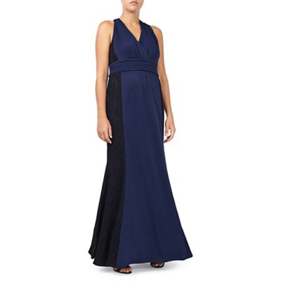 Jacques Vert Lace And Jersey Maxi Dress